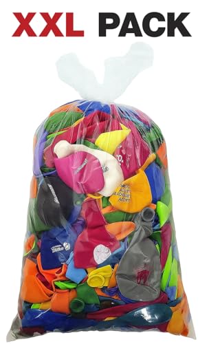 1,8 kg Beutel Luftballon Fehldrucke bunt gemischt mit ca. 500 Stück 25-40cm Durchmesser Ideal für Hochzeiten, Abifeiern, Firmenanlässe und Geburtstage