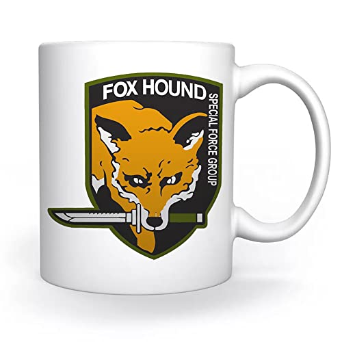 Fox Hound Special Force GroupTasse Weiß Für Kaffee Tee Cappuccino Kakao Mug White Coffee Tea Cacoa
