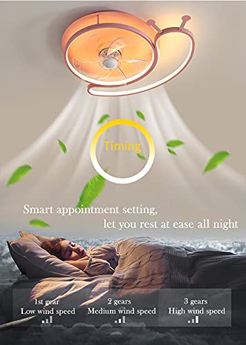 Lampes de plafond de ventilateur avec télécommande pour éclairage de salon