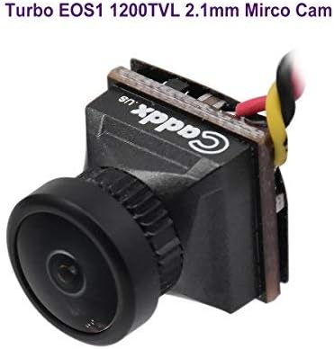Turbo EOS2 FPV Camera 2.1mm Lens 1200TVL 1/3" CMOS NTSC 16:9 FOV 160 Degree IR Blocked Micro Mini Camera Black for FPV Quadcopter Racing Drone