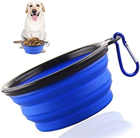 Large Collapsible Dog Bowl,Hiking Dog Bowl for Large Dogs Lightweight,Durable,Leak Proof,Food Safe,Easy to Clean, Premium Quality Travel…