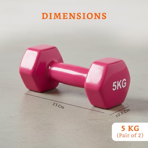 Image of Amazon Brand - Solimo Vinyl Dumbbell