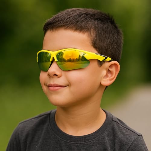 Image of ALNA-TURA Sport Sunglasses For Kids Boys And Girls Multicolors Googles For kids Stylish Modern & Fashion Sunglasses, Cycling Running Glasses (Age 3 To 12 Years)