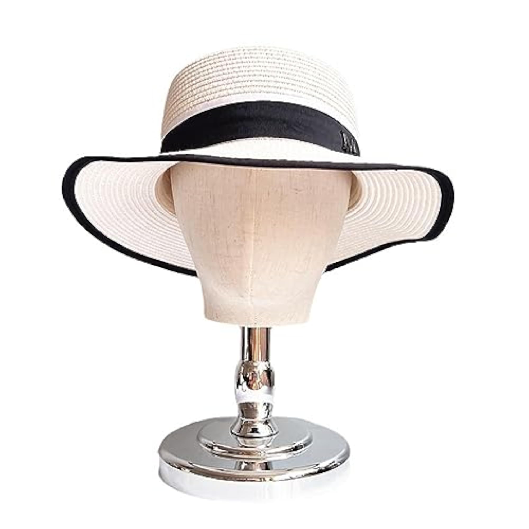 Wig Display Head Wig Hat Display Stand Holder for Beginner Stylist Headwear Silver