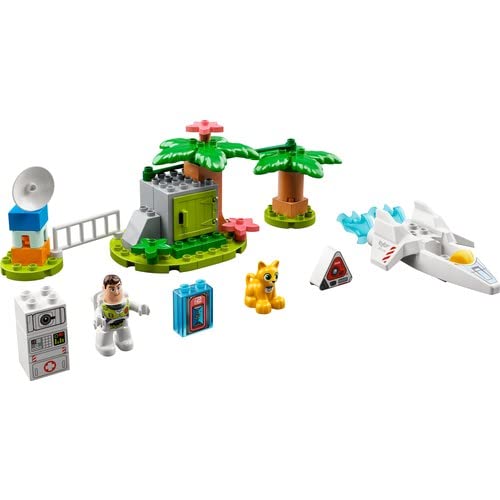 DUPLO Disney e Pixar La Missione Planetaria di Buzz Lightyear, Giochi per Bambini da 2 Anni con Astronave Giocattolo, Ox il Gatto Robot, Ivan il Computer e Eric il Droide Triangolare 10962 - Lego - Immagine 3