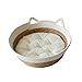 Leefasy Cat Bed Basket Dog Bed Breathable Winter Summer Durable Washable Round Furniture Protection Pet Scratching Sleeping Bed, Large
