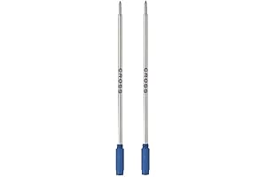 Cross 85112 Ballpoint Pen Medium Blue Cross Refills 2/Pack