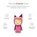 Tonies Creative Audio Character - Record and Upload up to 90 Minutes of Your Own Stories and Songs - Pink/Light