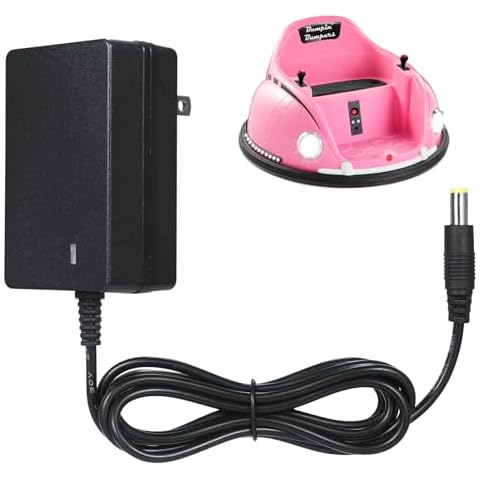 6v Charger Battery Charger for Kids Ride On Car Toys 6V Electric Kids Car Battery Charger for Kidzone SUV Quad ATV Dynacraf Jeep Bumper and Wrangler Kid Trax Cover