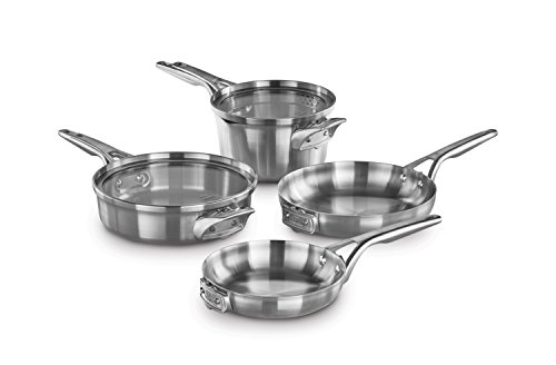 Calphalon Premier Space Saving Stainless Steel 6 Piece Set Calphalon Premier Space Saving Stainless Steel 6 Piece Set