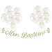 12 Ballons Mon Baptême et Bannière Banderole Pailleté Papier Baby Shower Guirlande Bunting Banner DIY Décoration Suspendue Feston Fête pour Anniversaires Naissance Fille Garçon