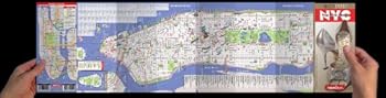 StreetSmart NYC Map by VanDam - Top City Shops Map of Manhattan, New York including curated shopping guide - Laminated folding pocket size city travel and subway map