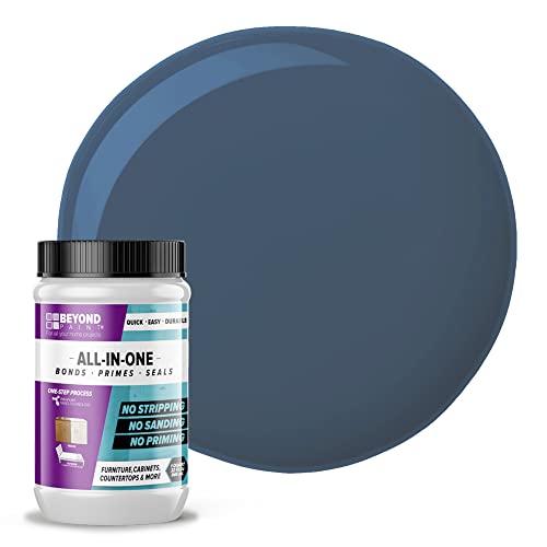 Comparison: Best Paint For Formica Cabinets 11 Beyond Paint All-in-One Refinishing Paint, No Sanding, Matte Finish for Cabinets, Countertops, Furniture and Doors, 1 Quart, Deep Blue