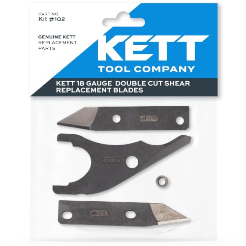 Kett Tool KIT #102-18 Gauge Shear Blade Replacement Kit image 2