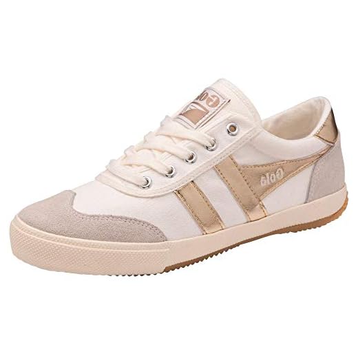 Gola Women's Badminton Sneaker, Off White Gold, 8