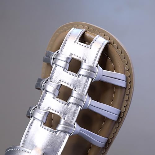 Girl Summer Woven Soft Bottom Roman Wrapped Head Sandals Shoes Shoes Sandals2