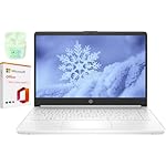 HP 14" LED Business Laptop Computer, 16GB RAM 320GB Storage (64GB eMMC+256GB SD Card), Intel Quad-Core N4120, Windows 11 S Laptop with 1-Year Microsoft Office 365, PLUSERA Earphones, White