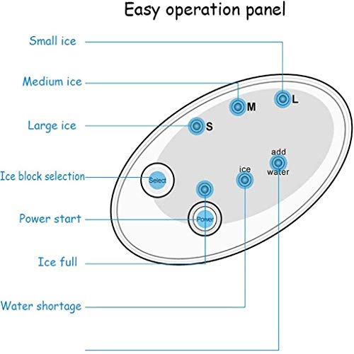 Ice Heavy Duty Large Edelstahlmaschine 30 kg Small Commercial Tea Shop Manual Home Desktop Bar Eiswürfelmaschine 24… – Bild 6