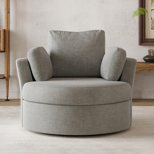 Sillón giratorio estándar Gris claro miniatura 4