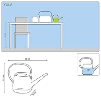 LECHUZA YULA Gießkanne1,7l weiß-taupe, 30x14x22 cm – Ansicht 2