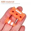 48Pcs Mini Plastic Traffic Cones, Miniature Fence Barricade Signs, Construction Road Small Orange Cone Toy Set, Barricade Toy Model Mini Stop Signs for Construction Theme Party Favors