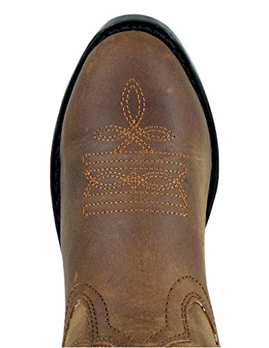 Smoky Mountain Boots Toddler Boys Denver Brown Oiled Leather Western 5 EE2