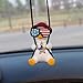 Swing Duck Car Hanging Ornament, Cute Duck Car Pendant Interior, Flying Duck Car Interior,Resin Duck Figurines Car Mirror Hanging Accessories for Car Rearview Mirror Decoration, Home Decoration Crafts