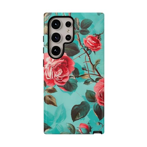 Coque Samsung S24 Ultra fleurs rouges pour sublimer vos photos du quotidien