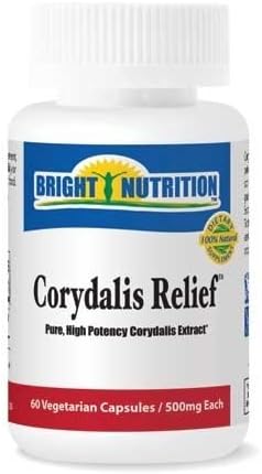 Corydalis Relief - Pure Potent Extract - 500 mg/60 Vegi Capsules