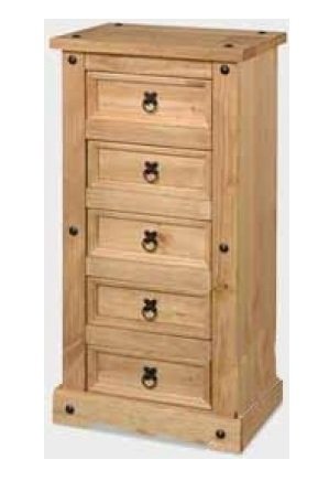 Mercers Furniture Corona 5 Drawer Narrow Chest