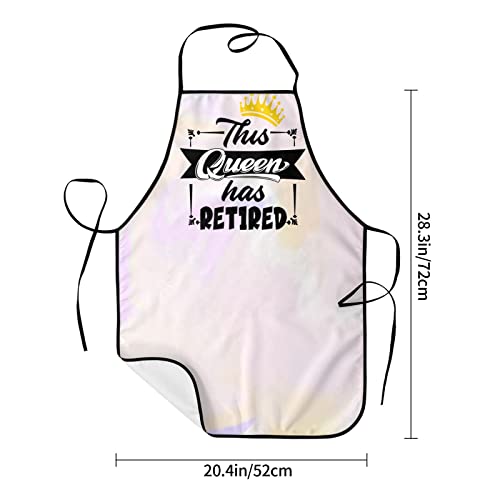 Retirement Gifts For Women Funny Apron For Women Chef Apron For Cooking Bbq Grilling Happy Retirement Gifts For Coworkers, Boss, Mom,Wife #TOP1