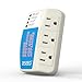 BSEED Surge Protector for Home Appliance 3 Outlet Surge Protector for Refrigerator Voltage Protector for TV, PC, PS5, Air-Conditioning and Other Valuable Household Electronic 125V, 1875W, 4 Pack