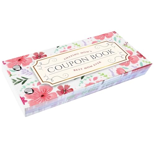 Panne d'idée cadeau ? Livre de coupons vierges pour maman personnalisable de 30 pages