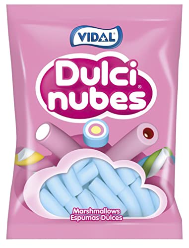 Vidal Golosinas Dulcinubes. Nubes de inconfundible y delicioso sabor frambuesa. Color azul. Bolsa 125 unidades Cover