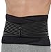 Lumbar Support with Double Banded Strong Compression Pull Straps - Black & Blue Color (Size L)