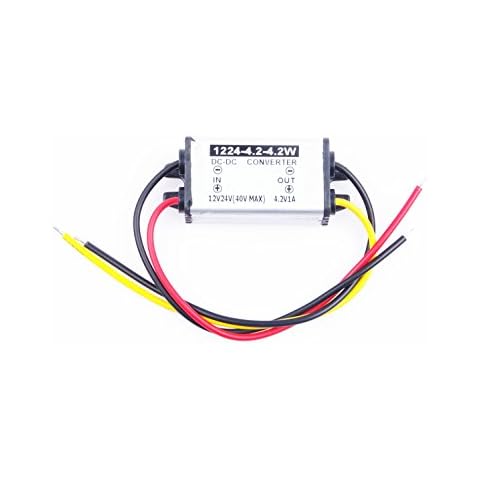 KNACRO DC DC Converter 9V 12V 24V 36V (6.2-40V) Step Down to 4.2V 1A 4.2W Power Supply Module (DC 4.2V 1A) Cover