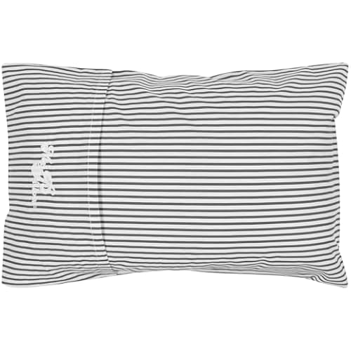 MyPillow Multi-Use Travel Pillow Compact Pillow for On-The-Go Comfort and Sleeping, Portable, Compact, Washable Pillow for Adult and Kids Neck Support [Gray Stripe]