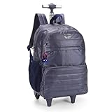 Mochila com Rodinhas Azul Up4You - Luxcel