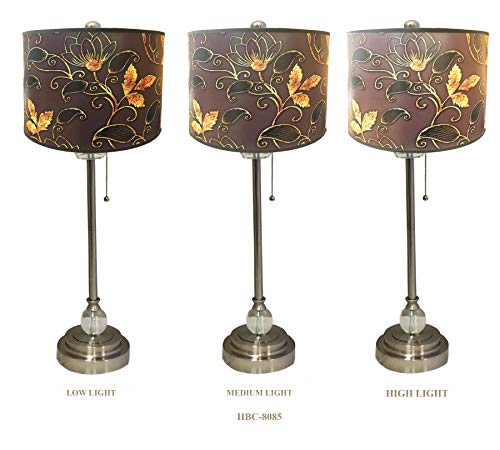 Image of Royal Designs, Inc. Trendy Decorative Handmade Lamp Shade, Made in USA, 14in, HBC-8085-14-2, Golden Daisy - 2 Pk