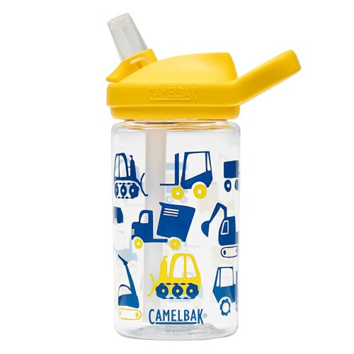 CamelBak Eddy+ Kids Bite Valve Straw Tritan Renew Water Bottle Construction, 14oz