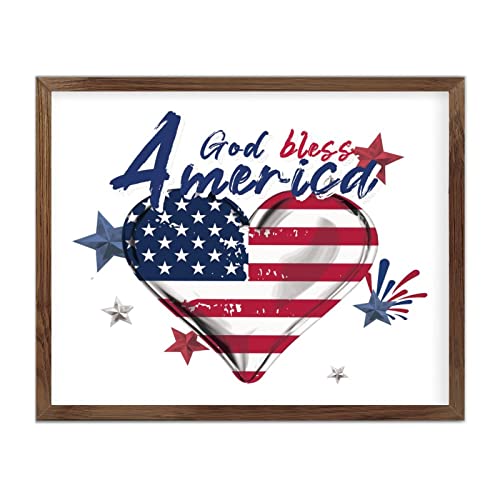 4th of July décoration moderne pour salon tableau inspirant rouge