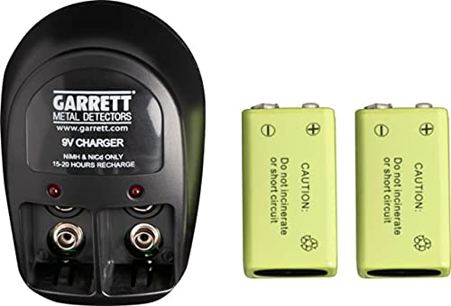 Garrett Recharger Kit for SuperWand & THD, 2 NiMH Batteries