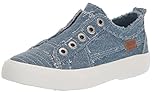 Blowfish Malibu Women's Play Sneaker, Light Stone Washed Denim, 6.5 UK