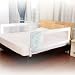Barrera de cama nido para bebé, 180 cm. Modelo osito y luna beige. Barrera de seguridad.