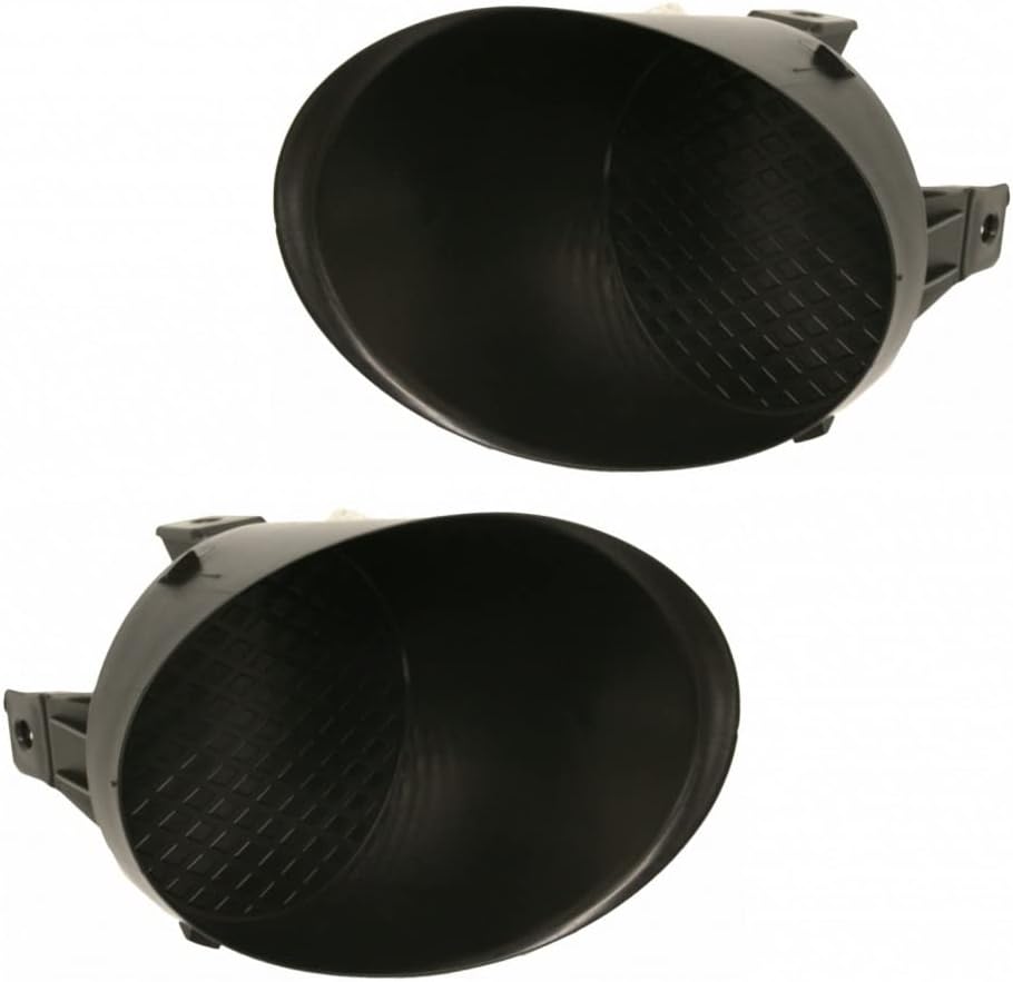 For Toyota Tundra 2007-2013 Fog Light Cover Driver and Passenger Side | Pair | Front | Black | Use w/Resin Cover | Replacement For TO1038117, TO1039117 | 521280C040, 521270C040, 615343425061