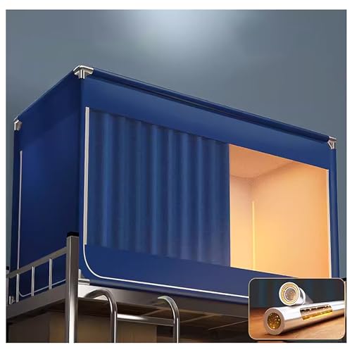 Estructura de cama con postes aislada gracias al dosel con privacidad para dormitorio