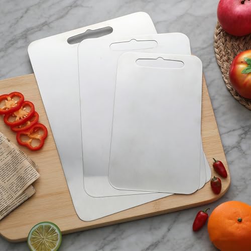 Set de 3 tablas de cortar de acero inoxidable 304 miniatura 6