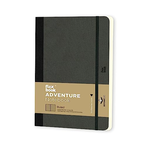 Flexbook 68 Special Series Adventure Flex Notebook, 13X21, Off-Black Liniert, 192 Seiten, 85gr