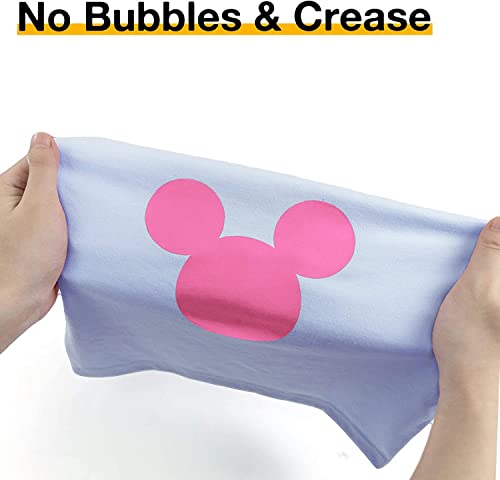 Image of HTVRONT HTV Rolls Heat Transfer Vinyl - 12 inch x 20ft Pink HTV Vinyl for Shirts, Iron on Vinyl for All Cutting Machines - Easy to Cut & Weed for Heat Transfer Design (Pink)