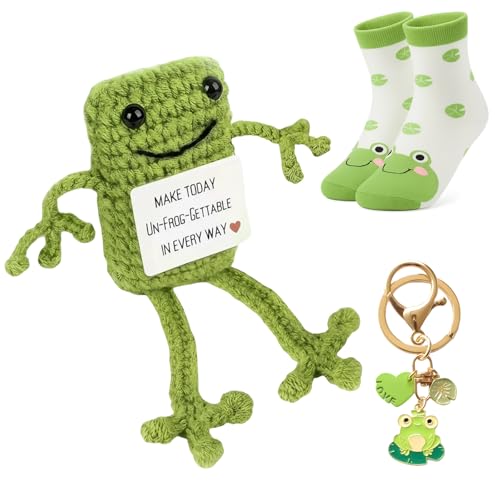 BeoTnp 3PCS Frog Gifts Frog Gifts Emotional Support Gift For Women Girls Frog Lovers Girls Colleagues Friends and Family Members for Birthday Holidays Anniversaries